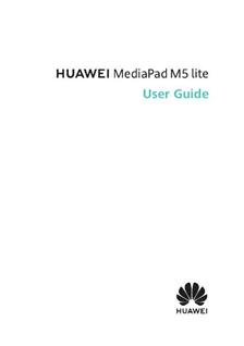 Huawei Mediapad M5 Lite manual. Camera Instructions.
